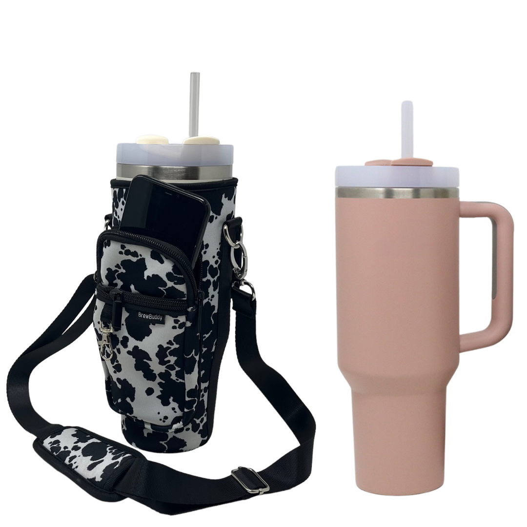 Stanley Tumbler Cross Body Bag | Cow Print