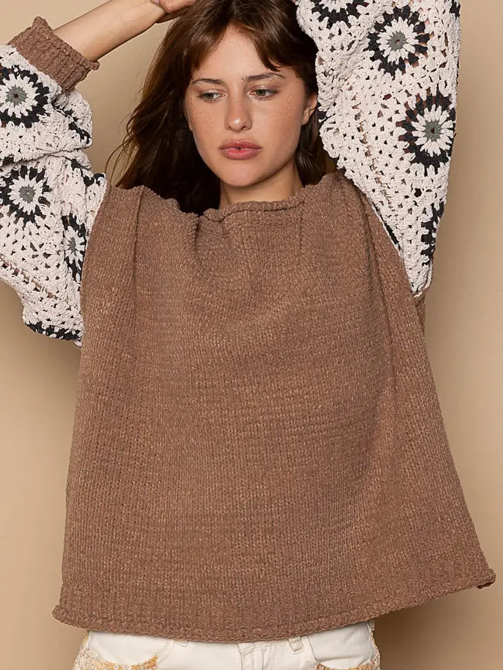 Square Chenille Sweater