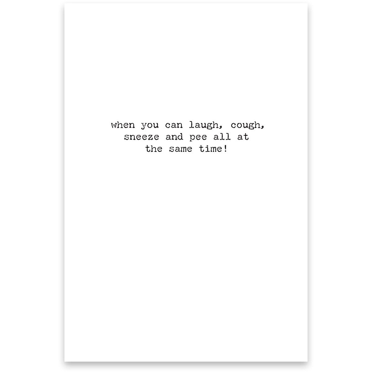 Getting Old Greeting Card