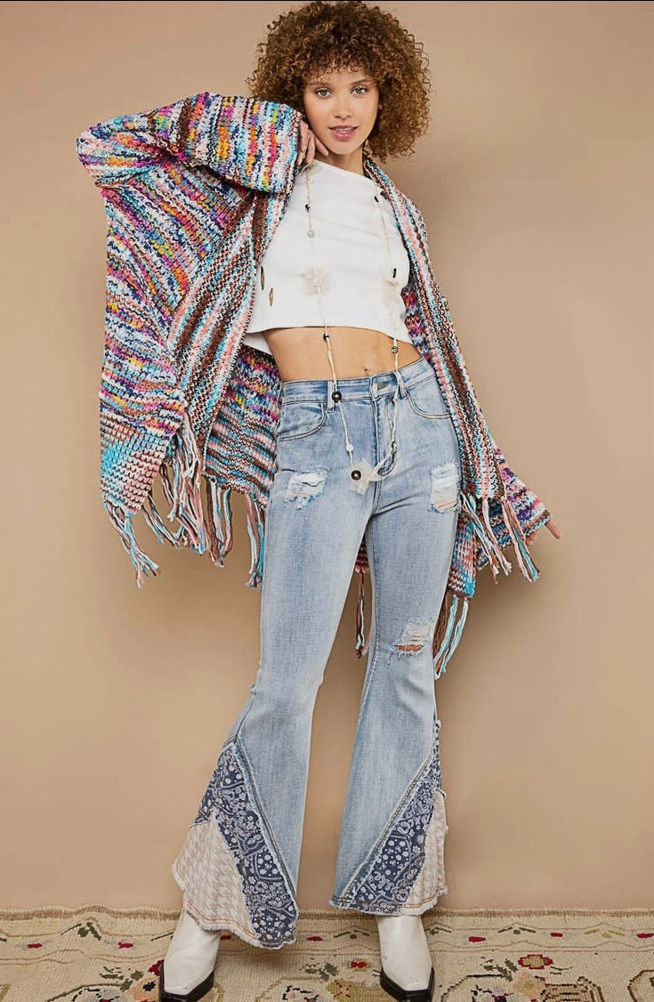 Confetti Fringe Cardigan