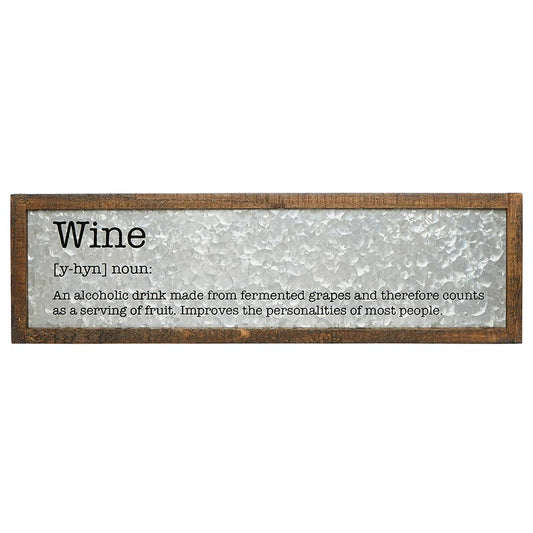 Wine Metal Sign