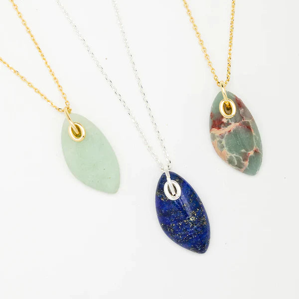 Organic Stone Necklace Amethyst/Silver - Stone of Protection