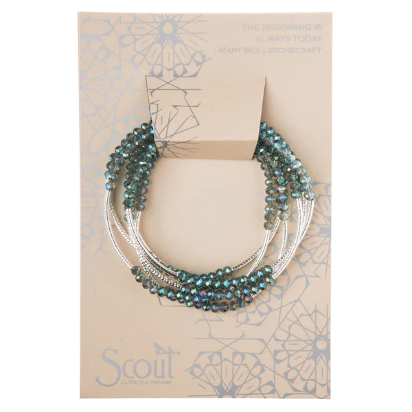 The beginning is always today- Seabreeze/Silver Wrap