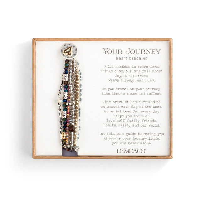 Beaded Love Bracelet - Gray