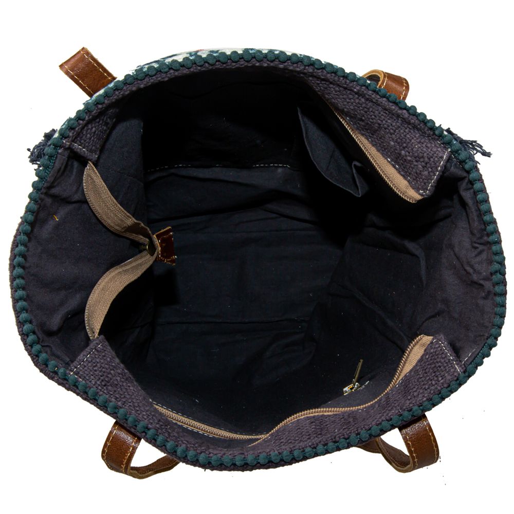 Homestyle Warmth Embroidered Tote