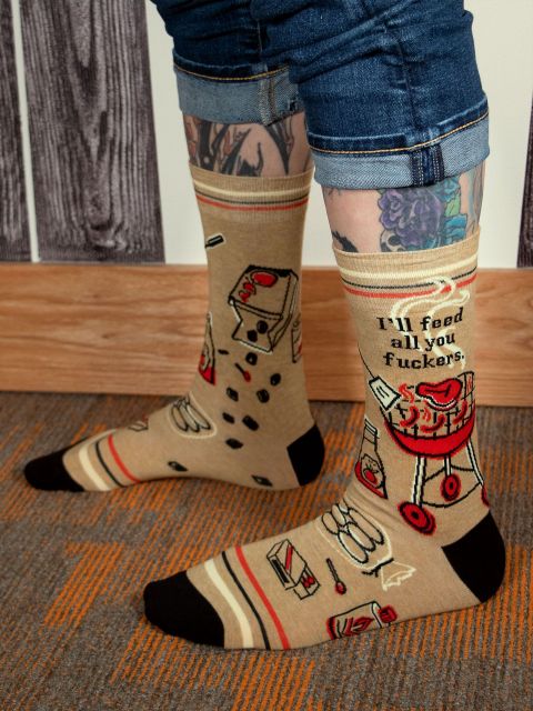 I'LL FEED ALL YOU FUCKERS MEN'S SOCKS