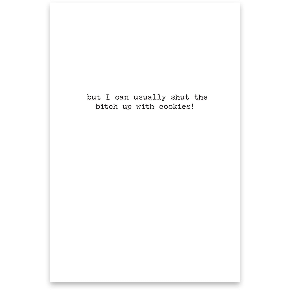 Skinny Woman Greeting Card