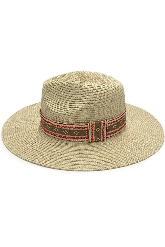 Aztec Band Panama Hat