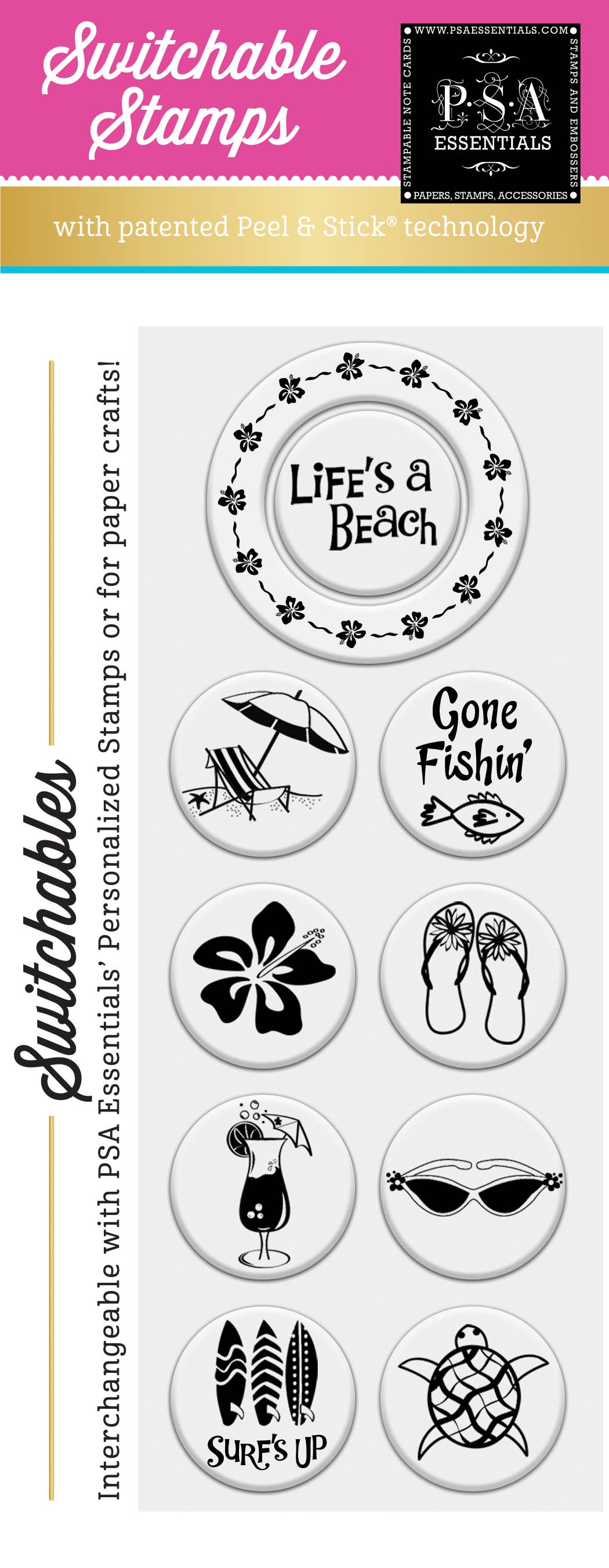 PSA Essentials - Life's a Beach Stamp