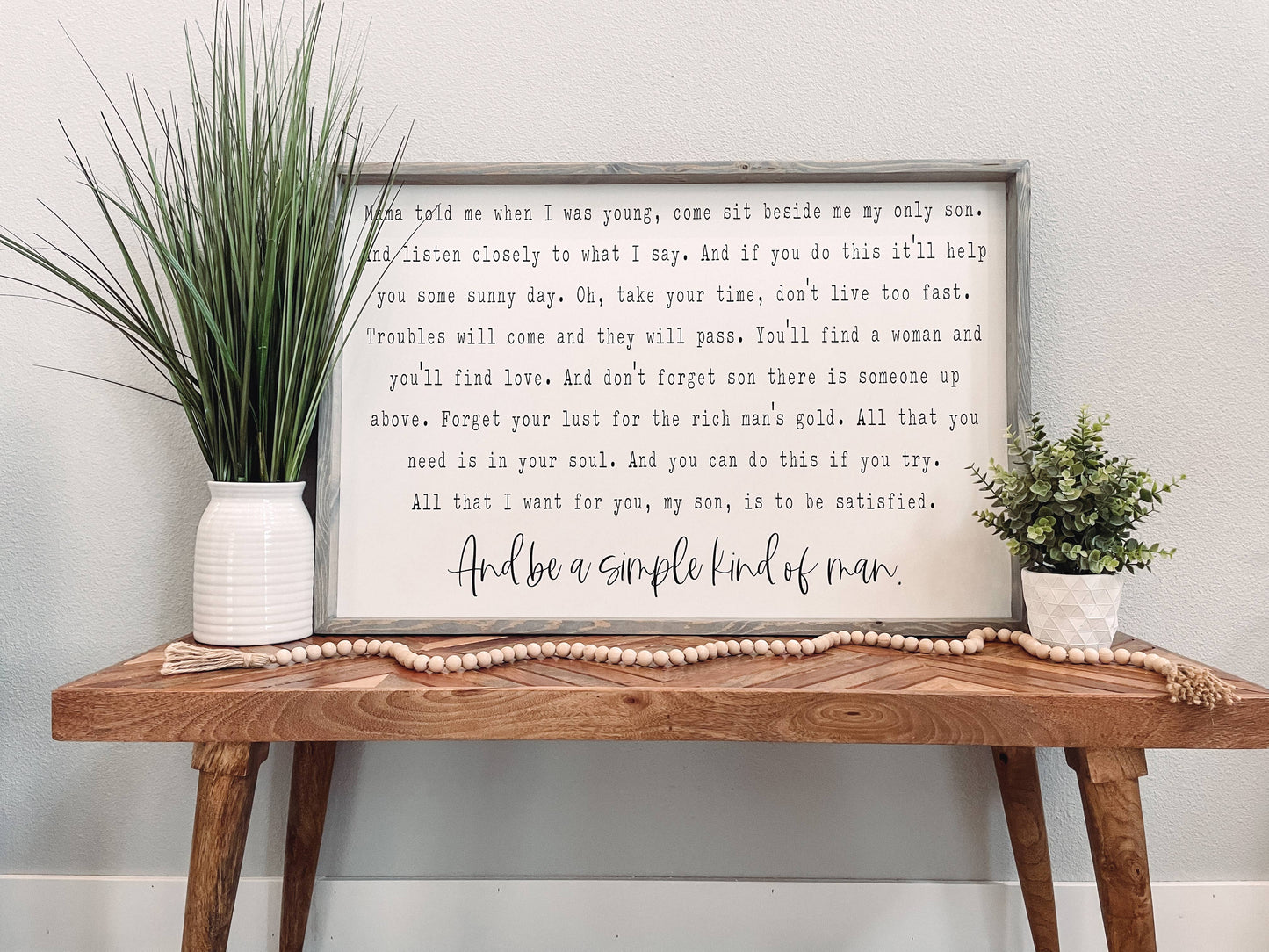 Simple Man Lyrics Lynyrd Skynyrd Sign