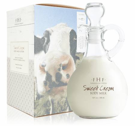 Sweet Cream Body Milk Cruet Jar 10 oz.