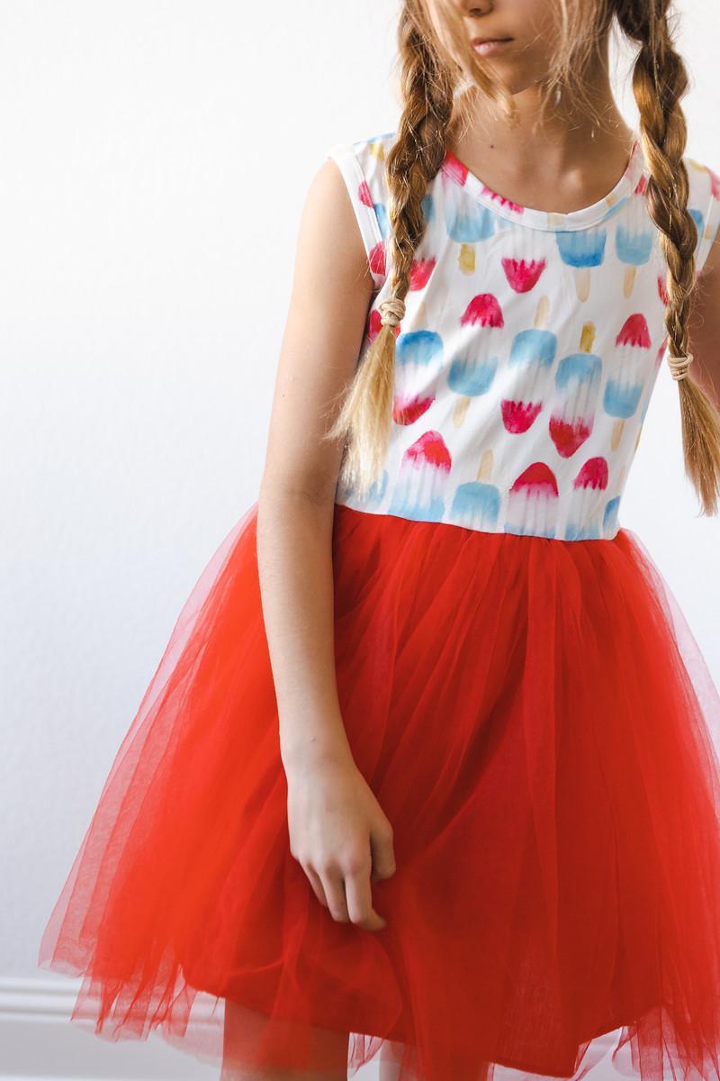 Red, White & Cute Tank Tutu Dress