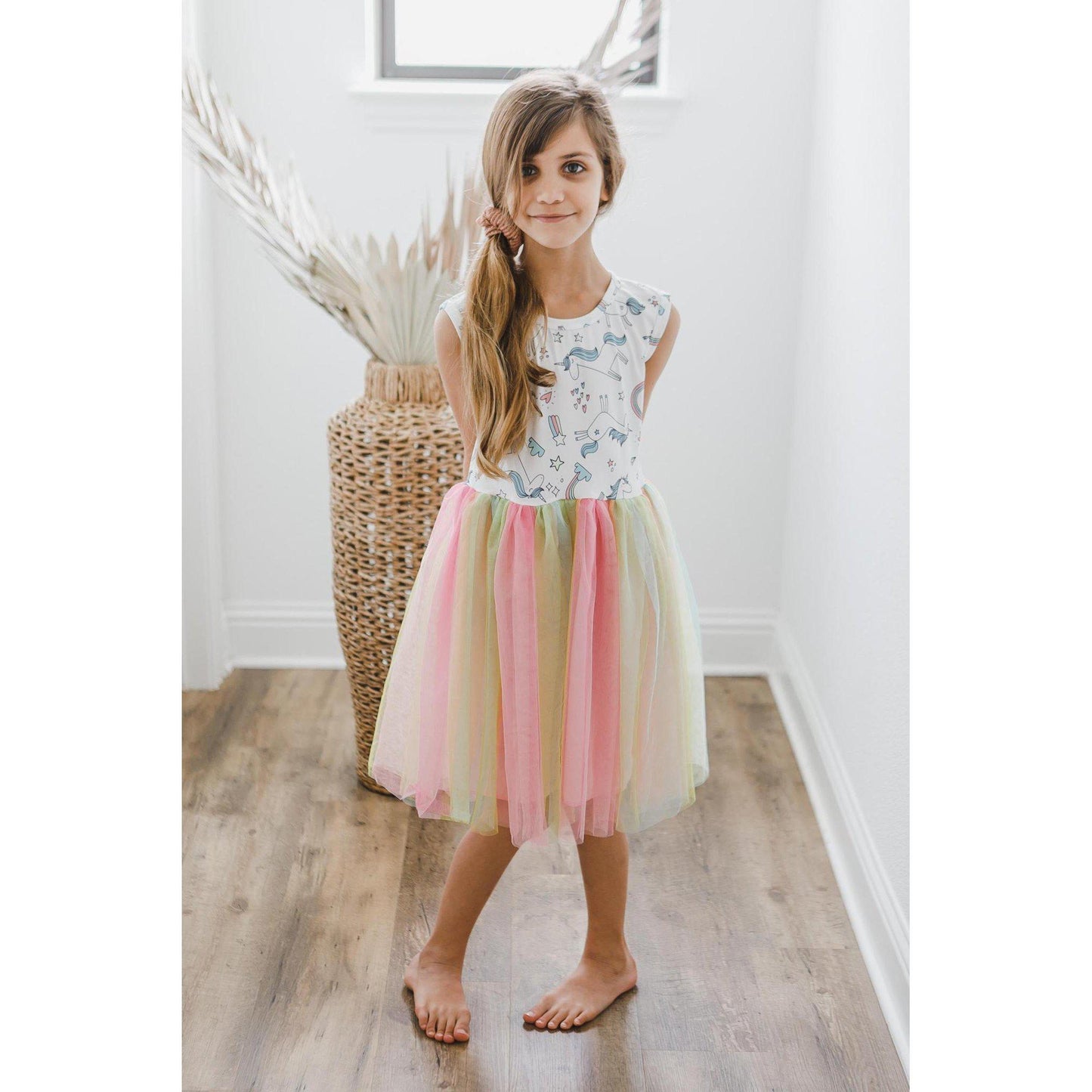 Unicorn Rainbow Tank Tutu Dress
