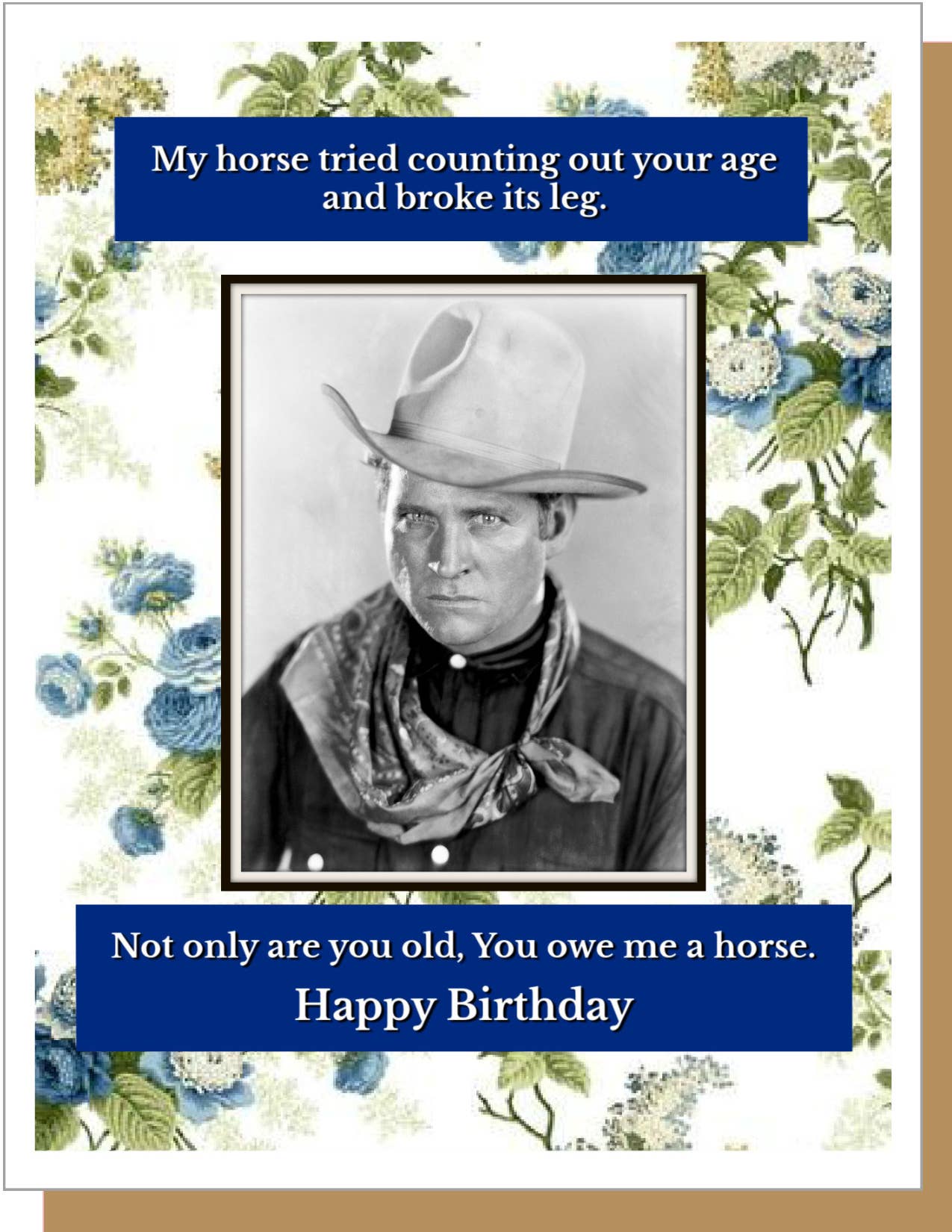 You Owe Me A Horse Greeting Card