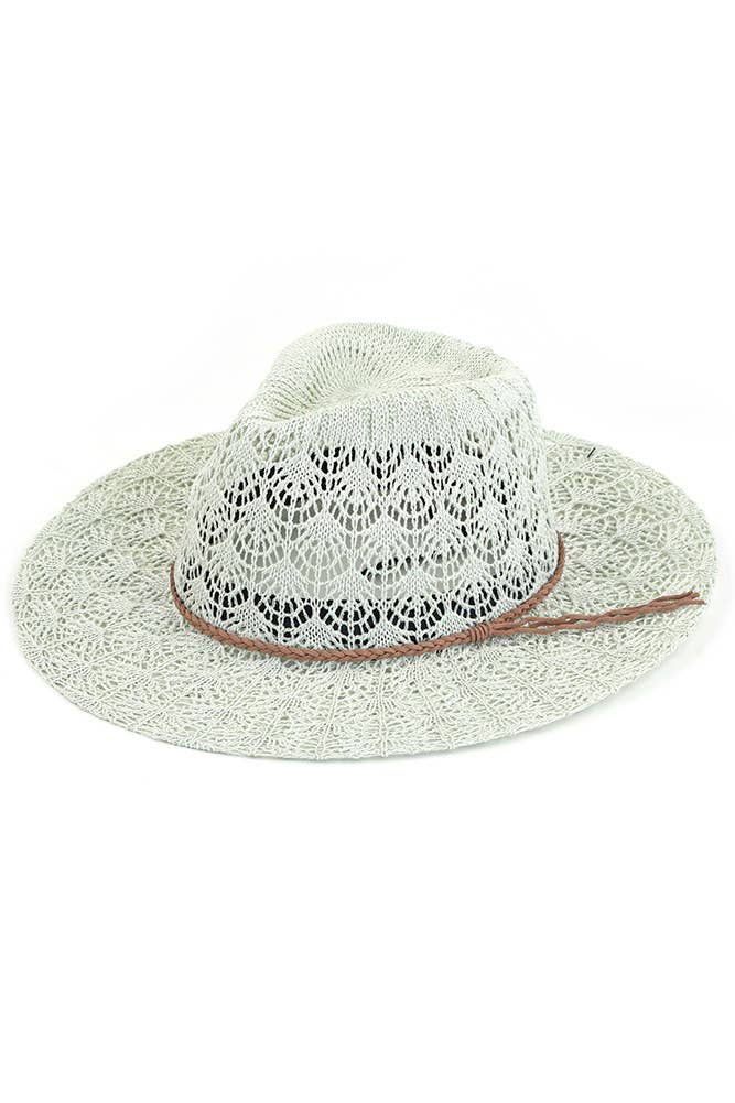Horseshoe Lace Knitting Panama Hat