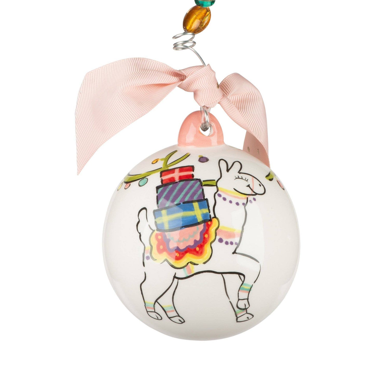 Christmas Lights Llama Ornament