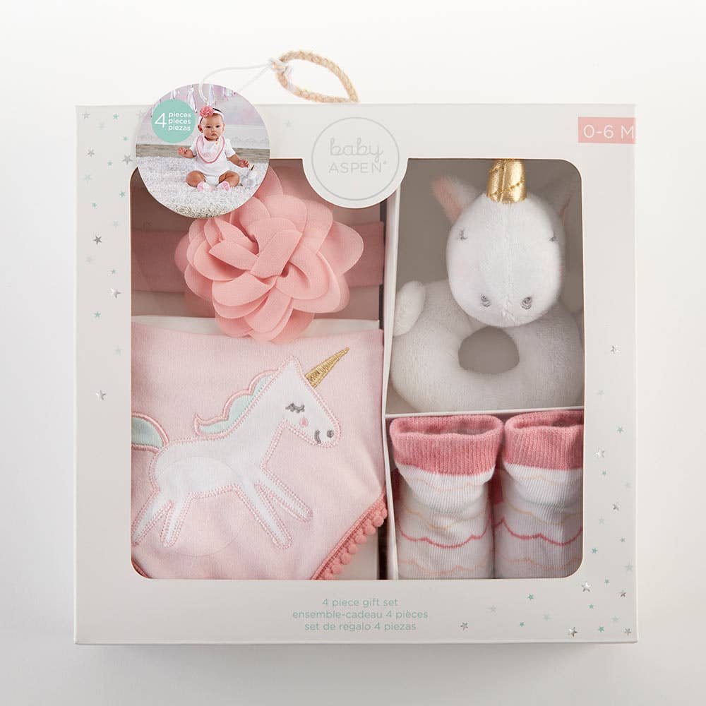 Simply Enchanted Unicorn 4 Piece Gift Set
