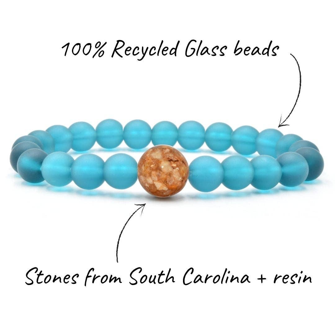 Homes Bracelets - Wear a Real Piece of South Carolina - Peacock Blue