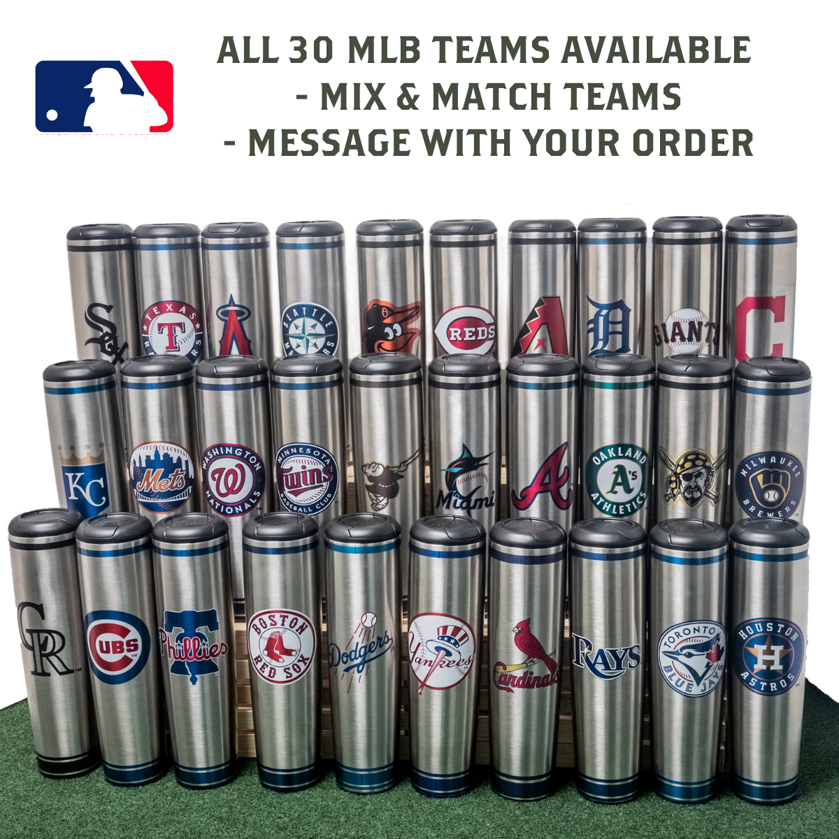 Metal Baseball Bat Barrel Mug