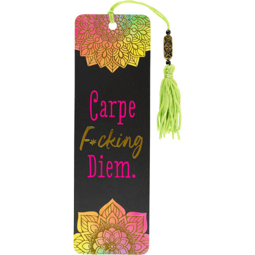 Carpe F*cking Diem Beaded Bookmark