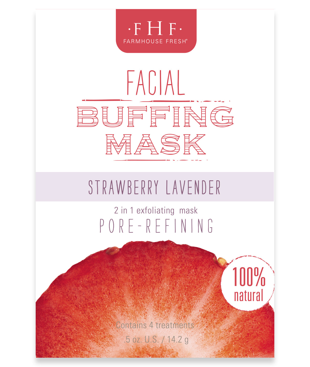 Strawberry Lavender Facial Buffing Mix .5 oz