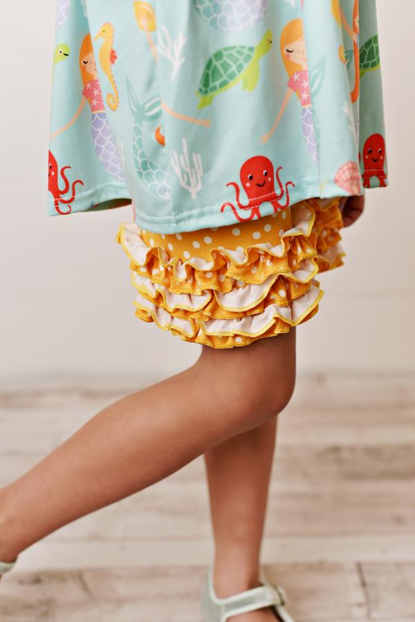 Teal Mermaid Summer Short Set