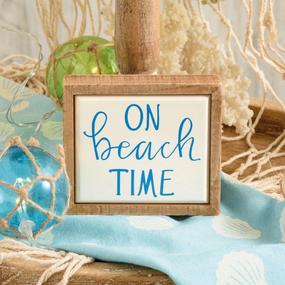 On Beach Time Sign