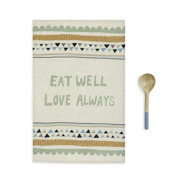 Eat Well Kitchen Towel & Utensil Set