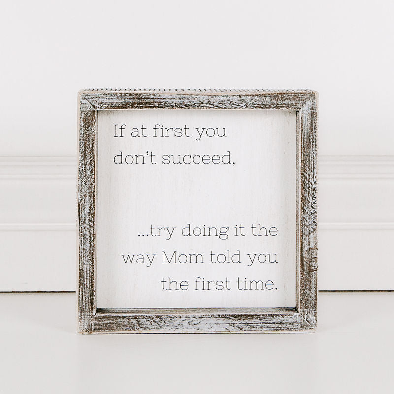 If at First You Don't