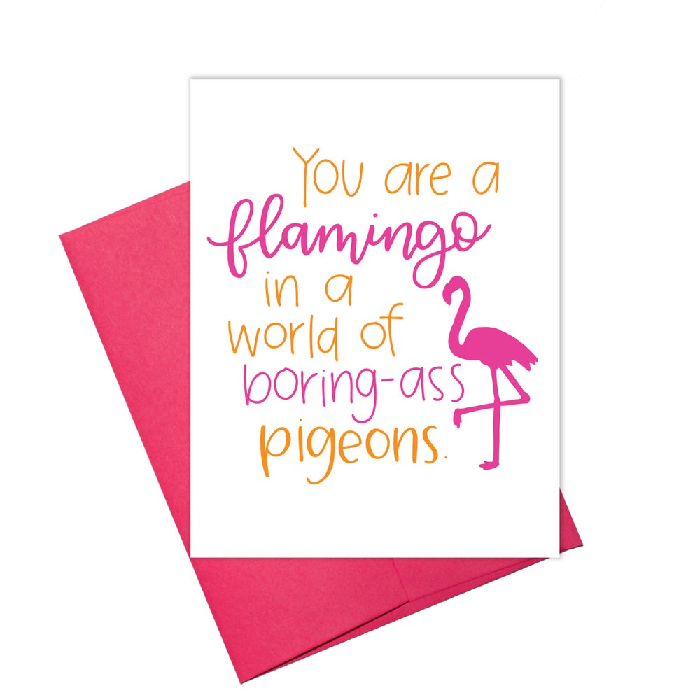 Flamingo Card