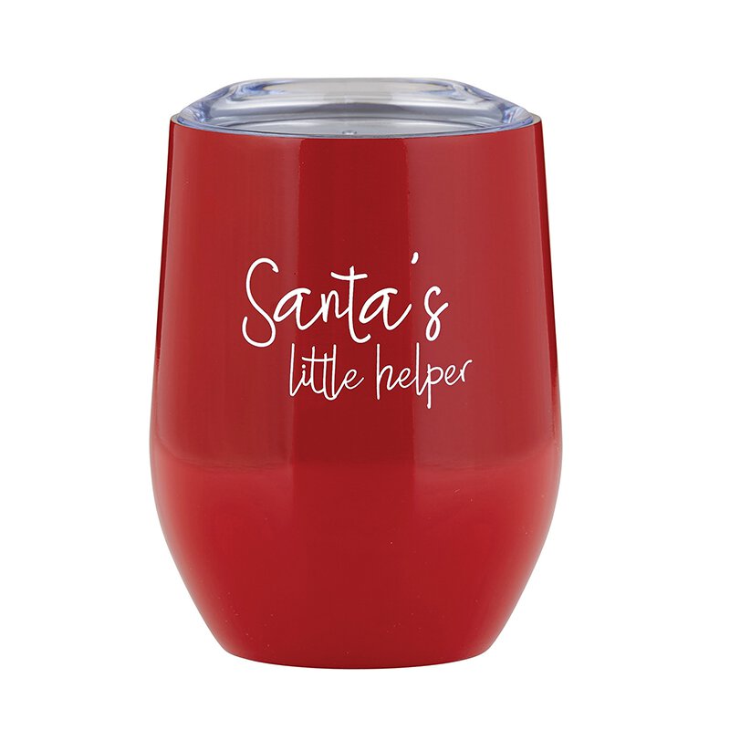 Santa's Little Helper Wine Tumbler