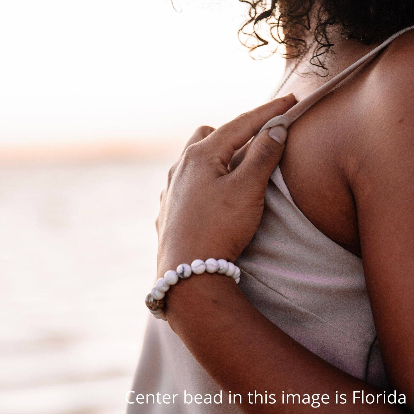 Homes Bracelets - Wear a Real Piece of South Carolina - White Howlite