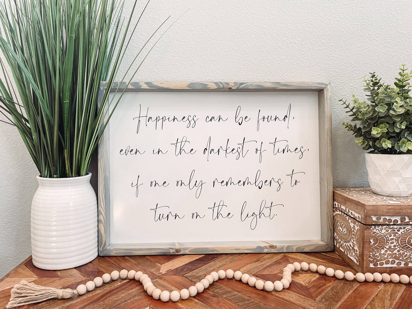 Happiness Can Be Found Harry Potter Sign