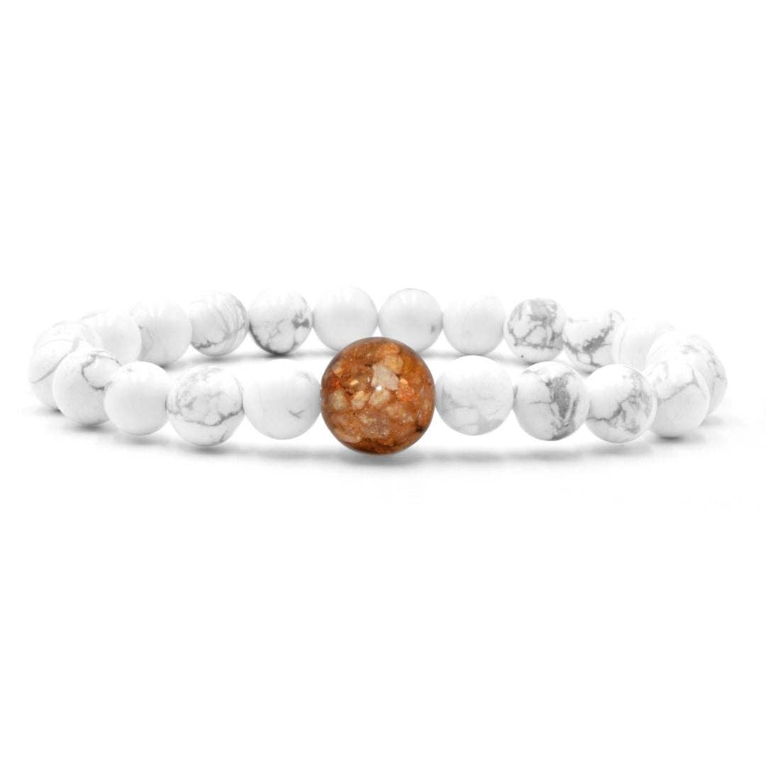 Homes Bracelets - Wear a Real Piece of South Carolina - White Howlite