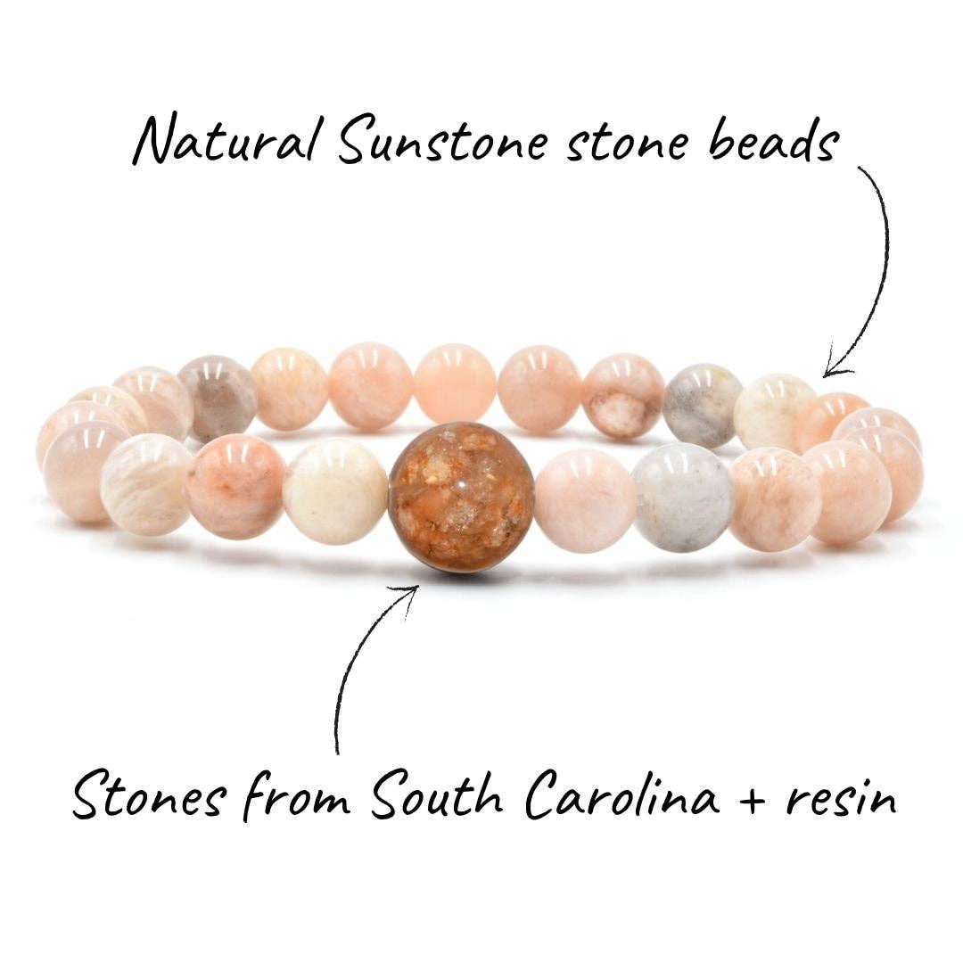 Homes Bracelets - Wear a Real Piece of South Carolina - Sunstone