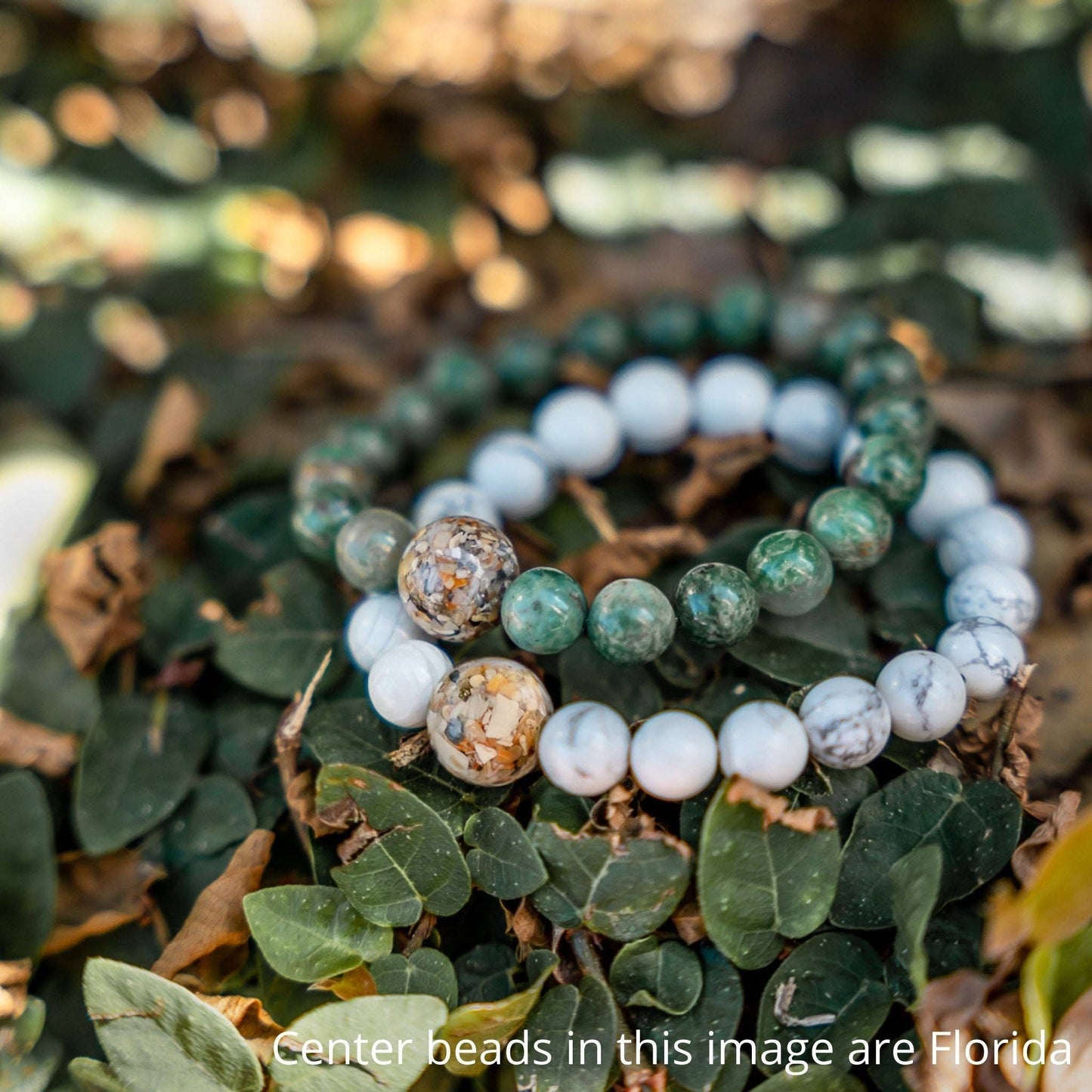Homes Bracelets - Wear a Real Piece of South Carolina - White Howlite