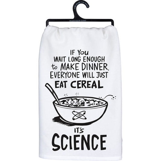 Will Just Eat Cereal It's Science Kitchen Towel