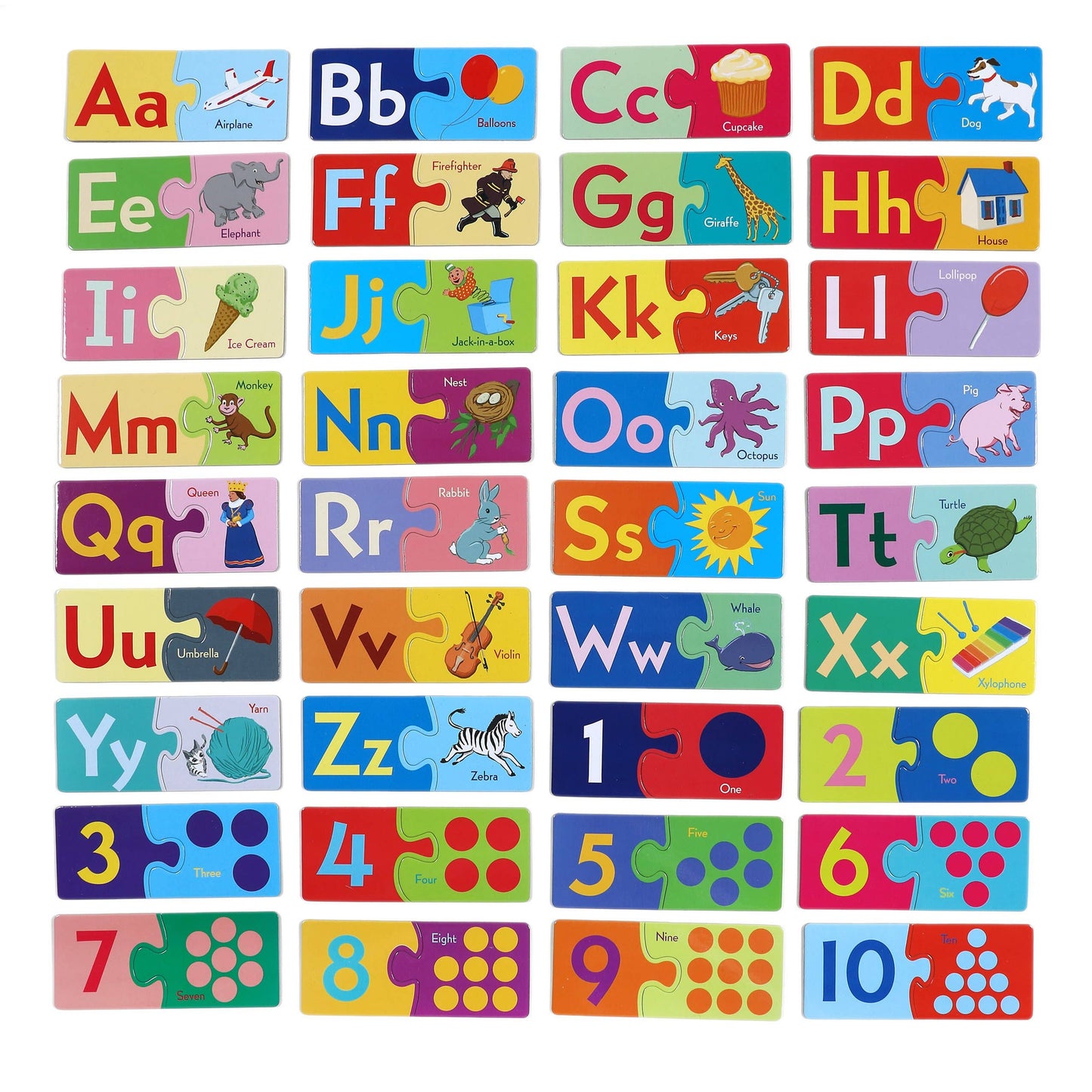 Alphabet & Numbers Puzzle Pairs