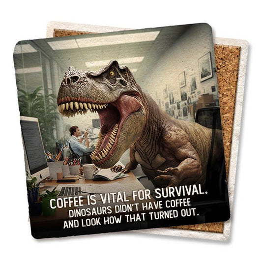 Coffee Is Vital For Survival Coaster