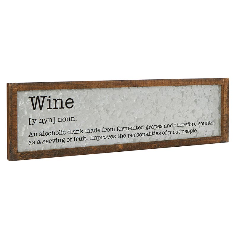 Wine Metal Sign