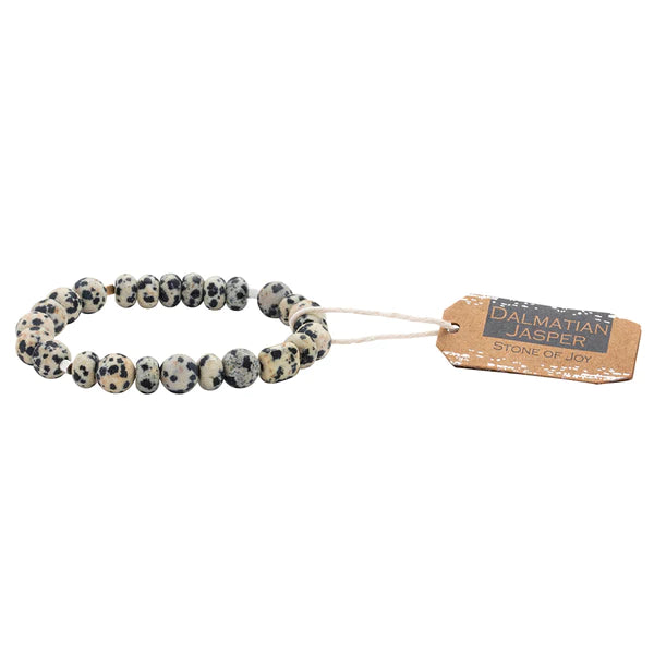 Stone Stack Bracelet Dalmatian Jasper - Stone of Joy
