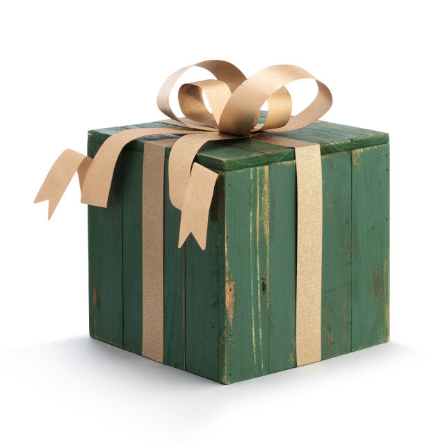 Green Wrapped Present