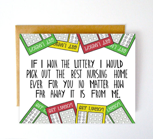 If I Won The Lottery Greeting Card