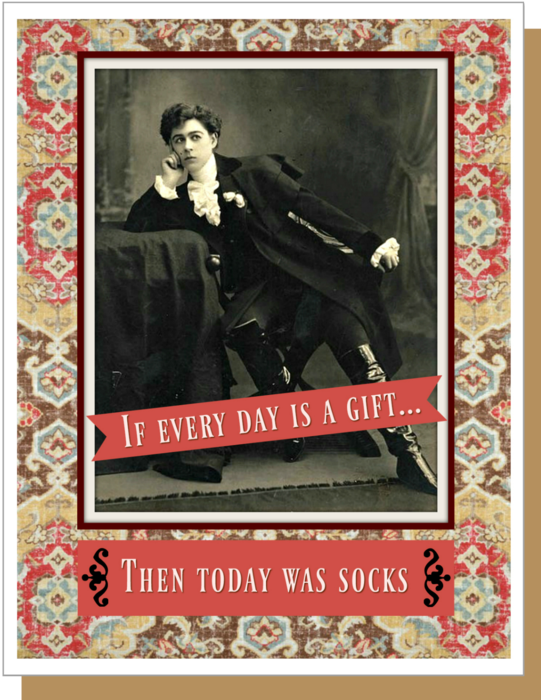 Today Was Socks Greeting Card