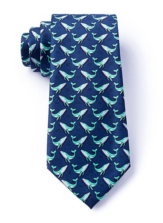 Blue Whales Tie