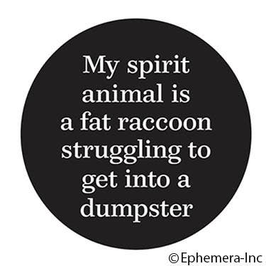 Magnet: My spirit animal is a fat raccoon struggling