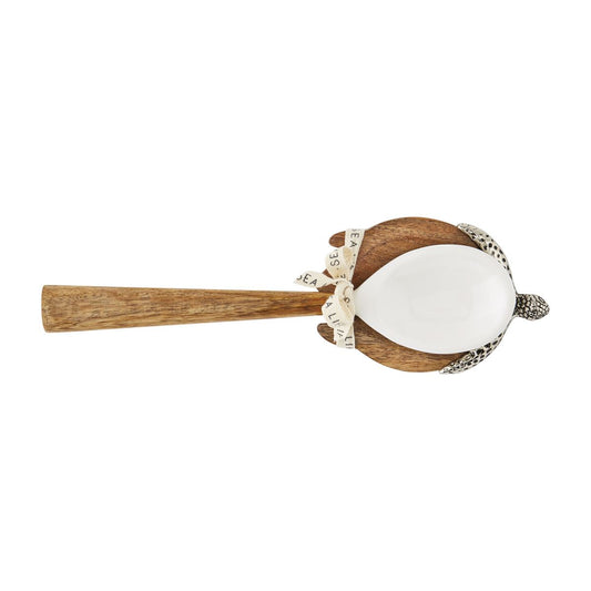 Wood Turtle Spoon Rest Set