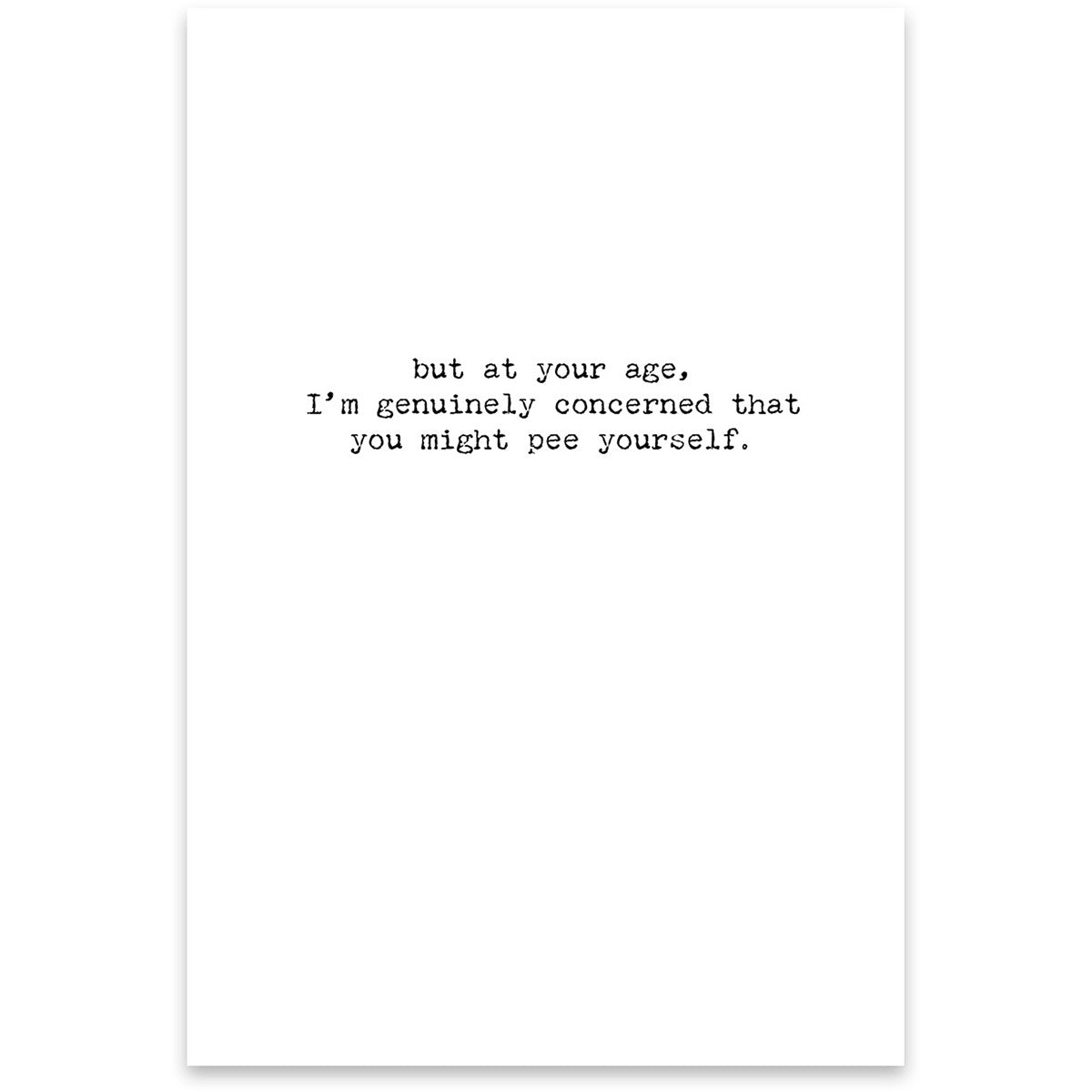 Funny Card Greeting Card