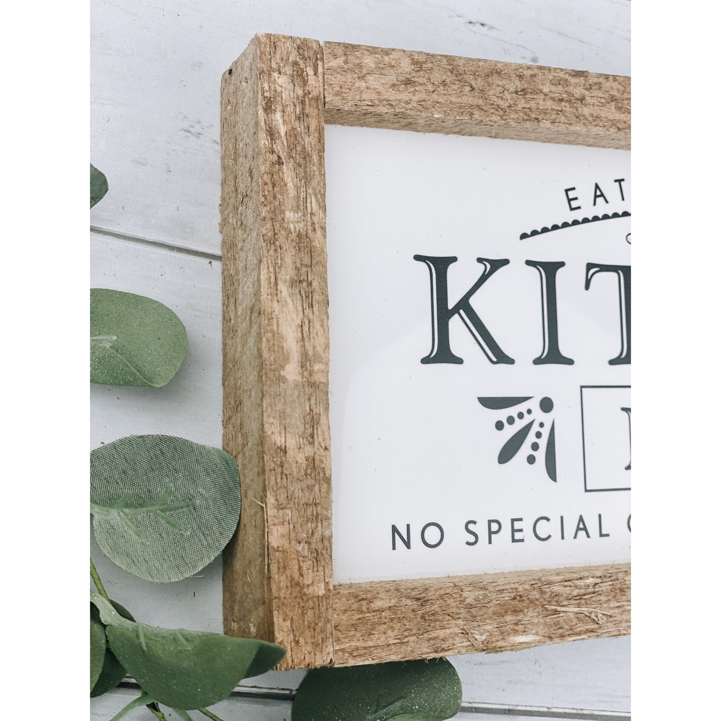 Kitchen Rules Eat It All No Special Orders Subway Tile Sign