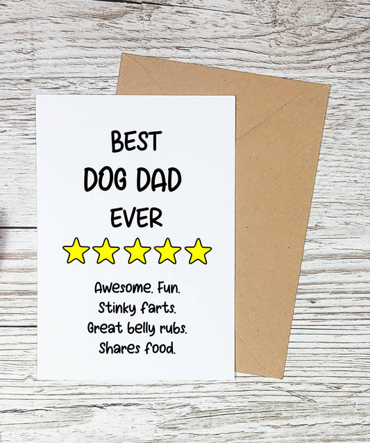 Best Dog Dad Ever Card